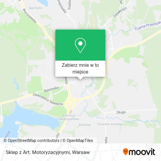 Mapa Sklep z Art. Motoryzacyjnymi