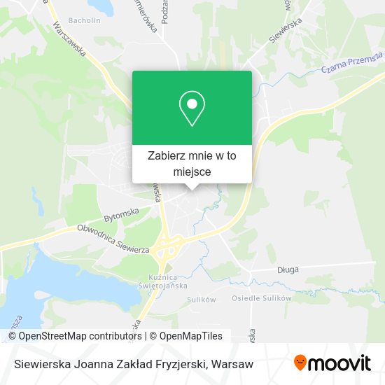 Mapa Siewierska Joanna Zakład Fryzjerski