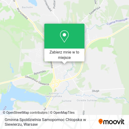 Mapa Gminna Spoldzielnia Samopomoc Chlopska w Siewierzu