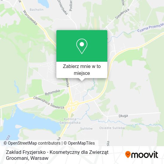 Mapa Zakład Fryzjersko - Kosmetyczny dla Zwierząt Groomani