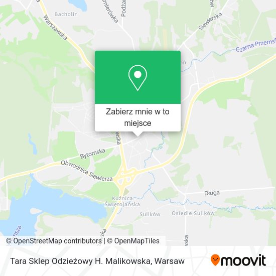 Mapa Tara Sklep Odzieżowy H. Malikowska