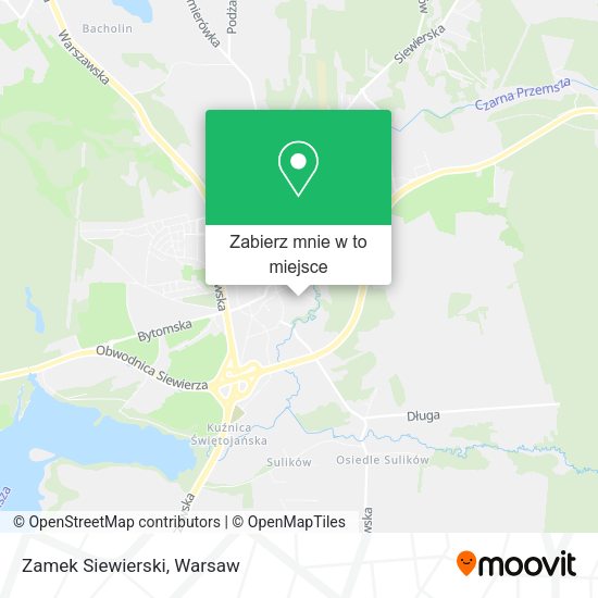 Mapa Zamek Siewierski