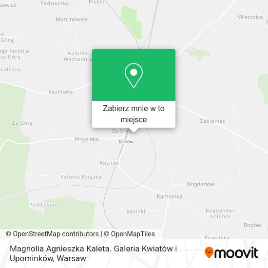 Mapa Magnolia Agnieszka Kaleta. Galeria Kwiatów i Upominków