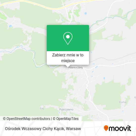 Mapa Ośrodek Wczasowy Cichy Kącik