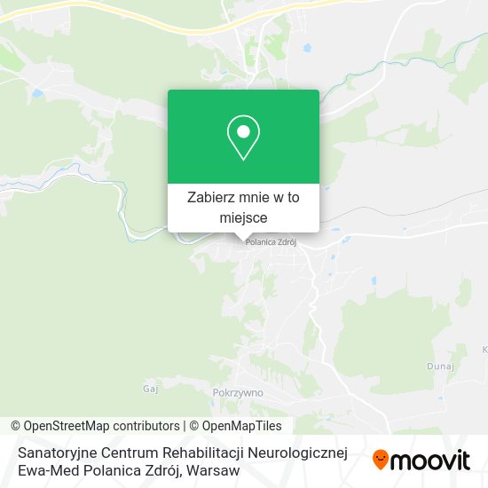 Mapa Sanatoryjne Centrum Rehabilitacji Neurologicznej Ewa-Med Polanica Zdrój