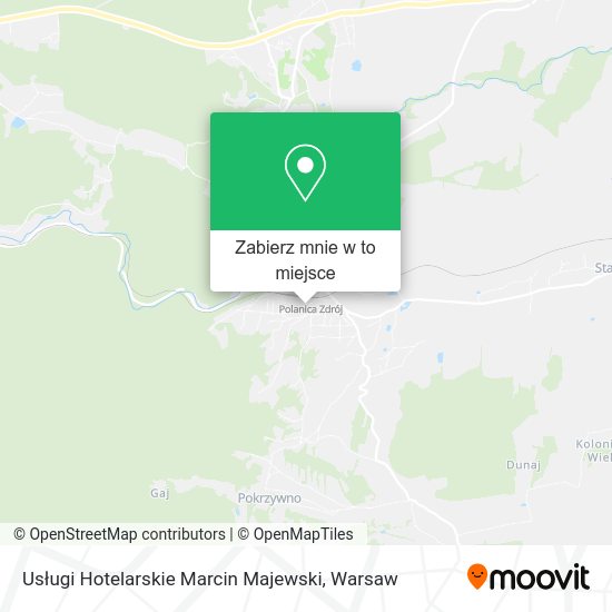 Mapa Usługi Hotelarskie Marcin Majewski