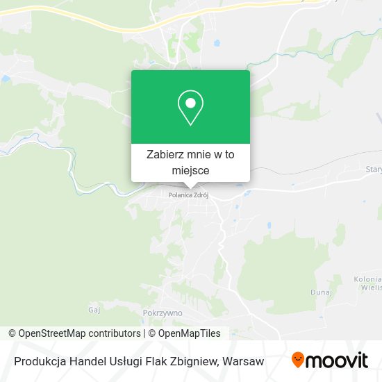 Mapa Produkcja Handel Usługi Flak Zbigniew