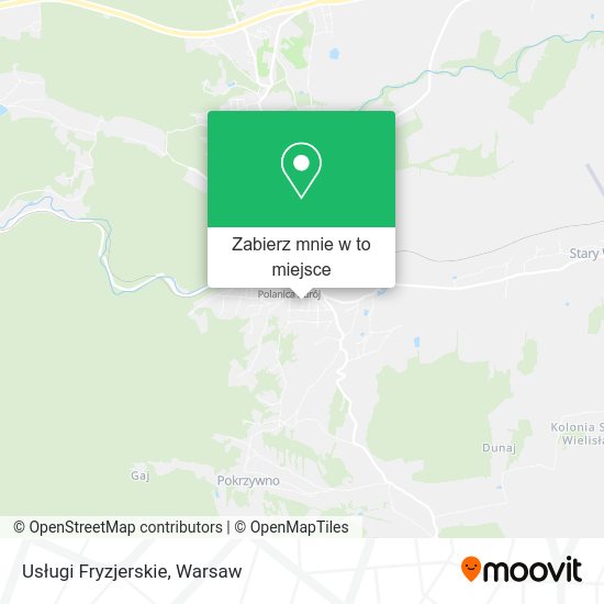 Mapa Usługi Fryzjerskie