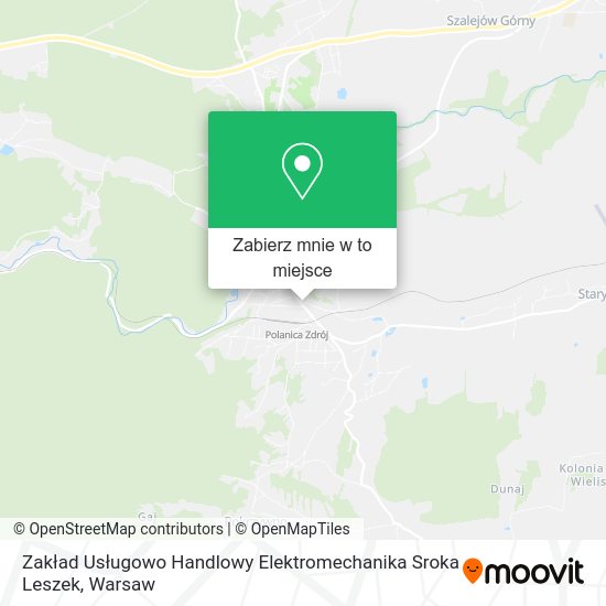 Mapa Zakład Usługowo Handlowy Elektromechanika Sroka Leszek