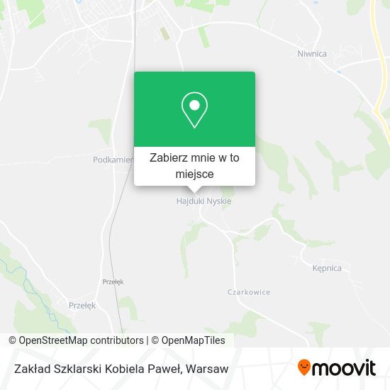 Mapa Zakład Szklarski Kobiela Paweł