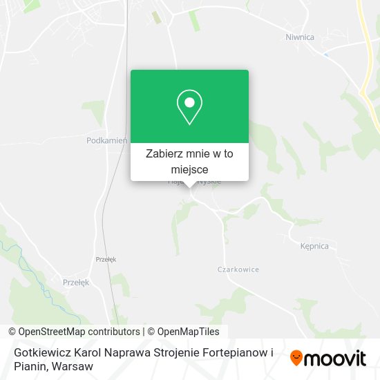 Mapa Gotkiewicz Karol Naprawa Strojenie Fortepianow i Pianin