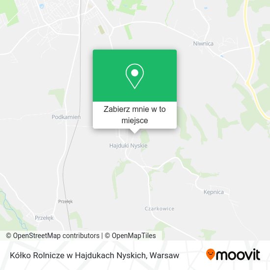 Mapa Kółko Rolnicze w Hajdukach Nyskich