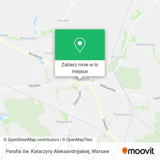 Mapa Parafia św. Katarzyny Aleksandryjskiej