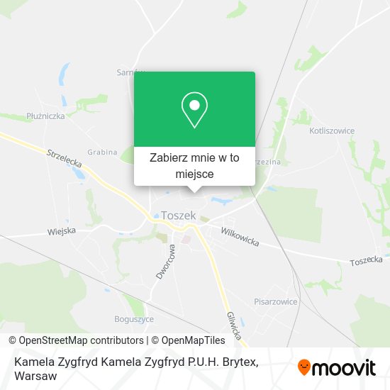 Mapa Kamela Zygfryd Kamela Zygfryd P.U.H. Brytex