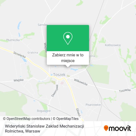 Mapa Wideryński Stanisław Zakład Mechanizacji Rolnictwa