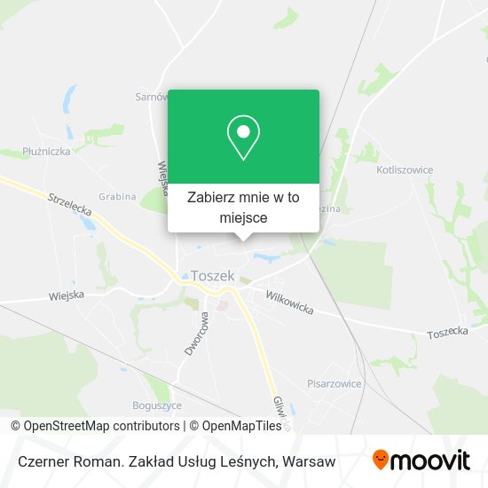 Mapa Czerner Roman. Zakład Usług Leśnych