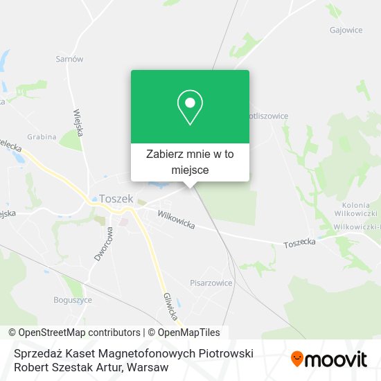 Mapa Sprzedaż Kaset Magnetofonowych Piotrowski Robert Szestak Artur