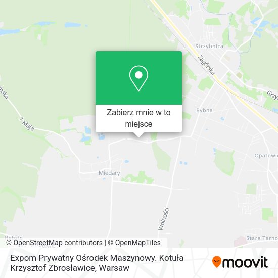 Mapa Expom Prywatny Ośrodek Maszynowy. Kotuła Krzysztof Zbrosławice