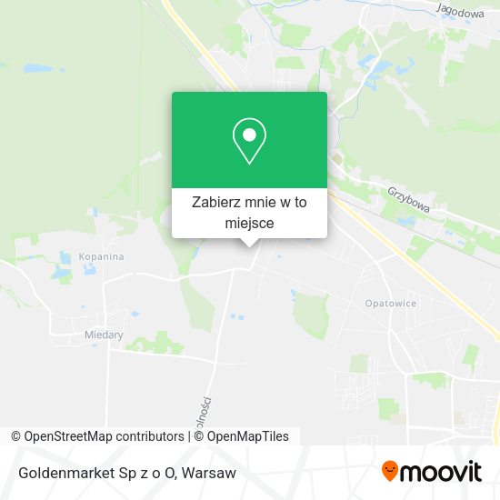 Mapa Goldenmarket Sp z o O