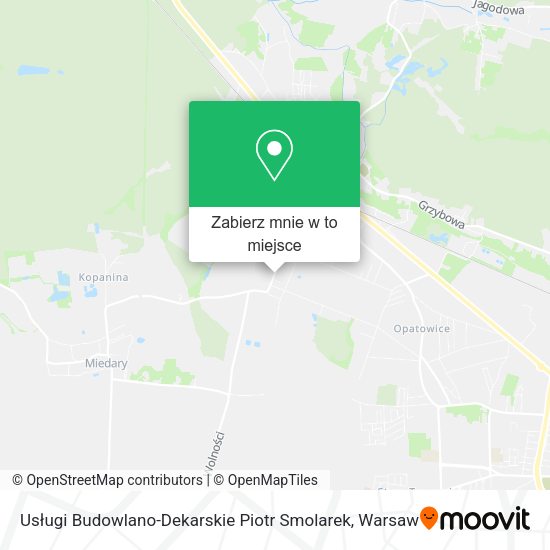 Mapa Usługi Budowlano-Dekarskie Piotr Smolarek