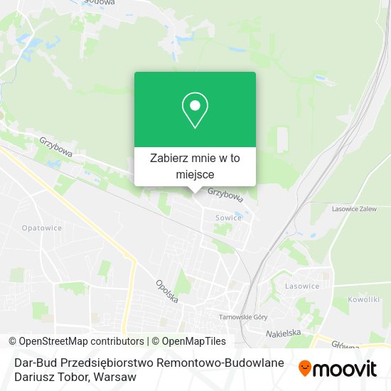 Mapa Dar-Bud Przedsiębiorstwo Remontowo-Budowlane Dariusz Tobor