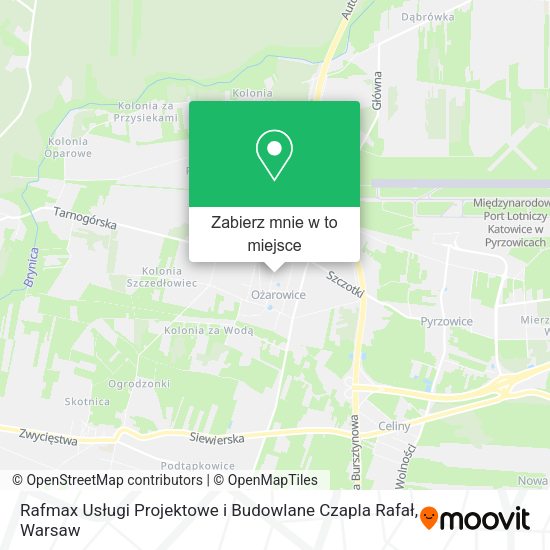 Mapa Rafmax Usługi Projektowe i Budowlane Czapla Rafał