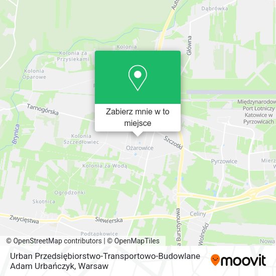 Mapa Urban Przedsiębiorstwo-Transportowo-Budowlane Adam Urbańczyk