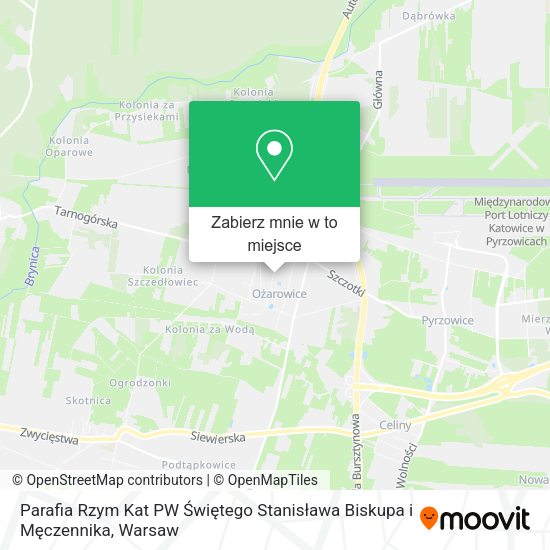 Mapa Parafia Rzym Kat PW Świętego Stanisława Biskupa i Męczennika