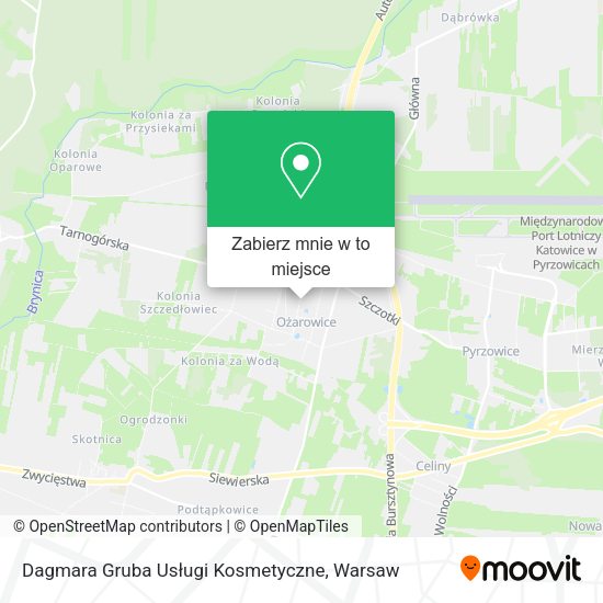 Mapa Dagmara Gruba Usługi Kosmetyczne