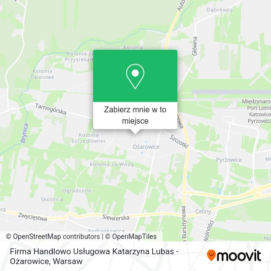 Mapa Firma Handlowo Usługowa Katarzyna Lubas - Ożarowice