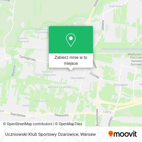 Mapa Uczniowski Klub Sportowy Ozarowice