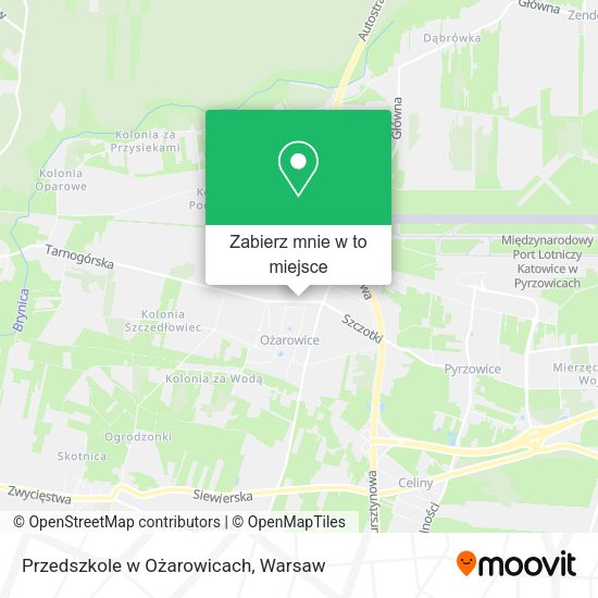 Mapa Przedszkole w Ożarowicach