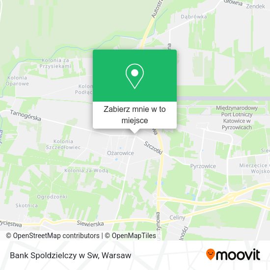 Mapa Bank Spoldzielczy w Sw