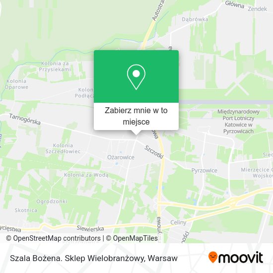 Mapa Szala Bożena. Sklep Wielobranżowy