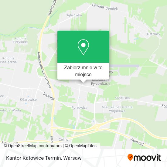 Mapa Kantor Katowice Termin