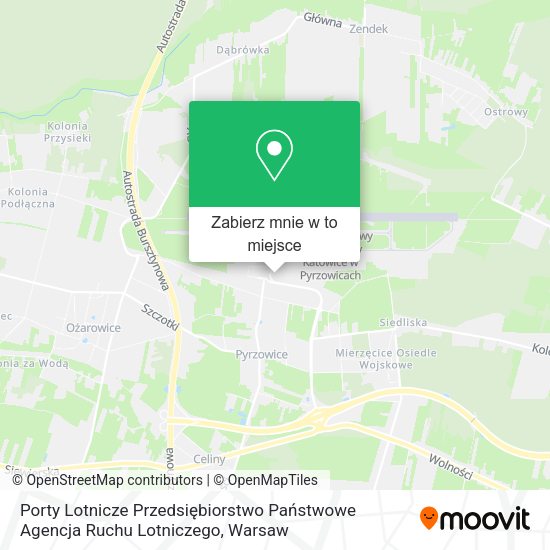 Mapa Porty Lotnicze Przedsiębiorstwo Państwowe Agencja Ruchu Lotniczego