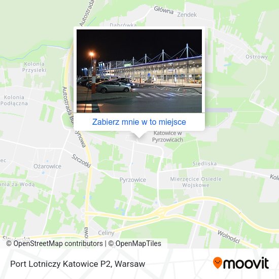 Mapa Port Lotniczy Katowice P2