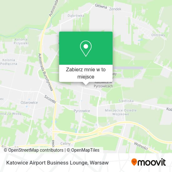 Mapa Katowice Airport Business Lounge