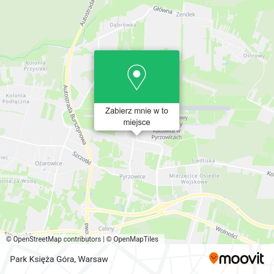 Mapa Park Księża Góra