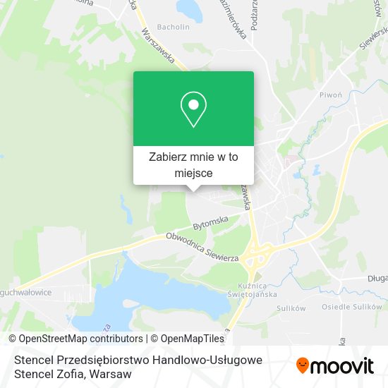 Mapa Stencel Przedsiębiorstwo Handlowo-Usługowe Stencel Zofia