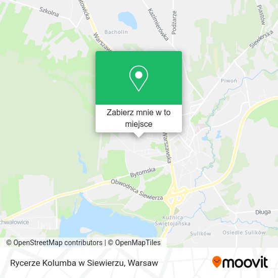 Mapa Rycerze Kolumba w Siewierzu