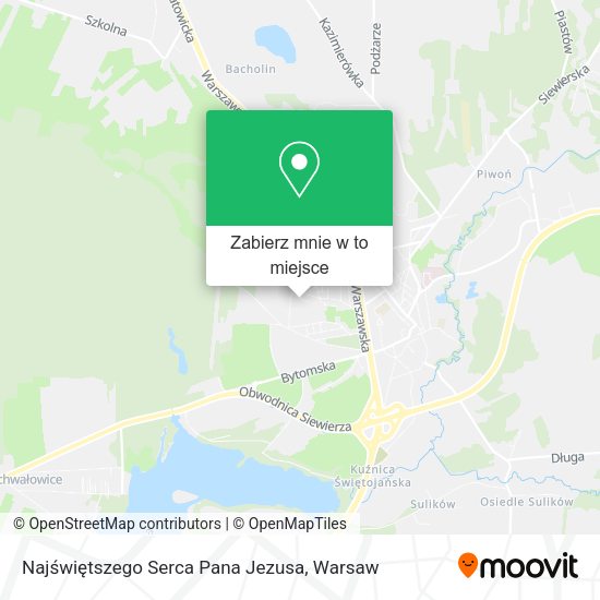 Mapa Najświętszego Serca Pana Jezusa