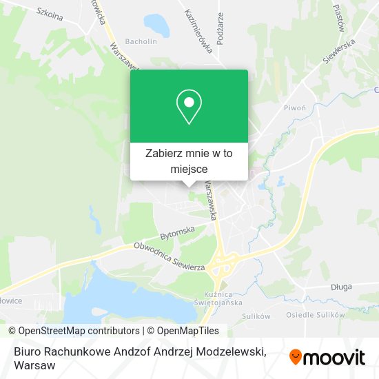 Mapa Biuro Rachunkowe Andzof Andrzej Modzelewski