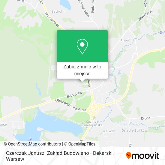 Mapa Czerczak Janusz. Zakład Budowlano - Dekarski