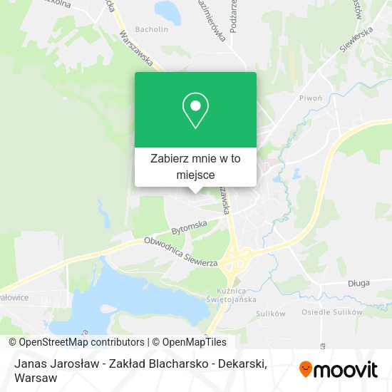 Mapa Janas Jarosław - Zakład Blacharsko - Dekarski