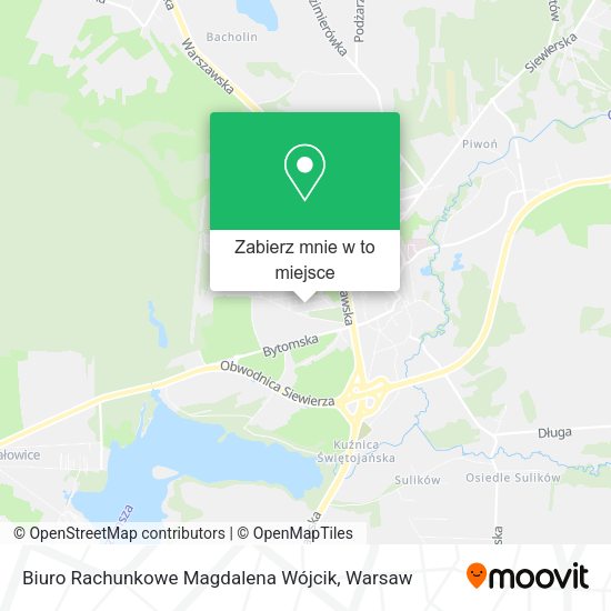 Mapa Biuro Rachunkowe Magdalena Wójcik