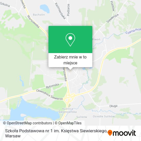 Mapa Szkoła Podstawowa nr 1 im. Księstwa Siewierskiego