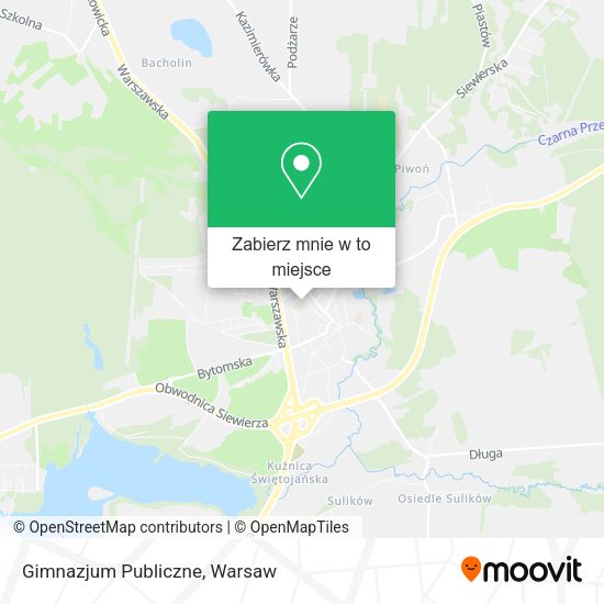 Mapa Gimnazjum Publiczne