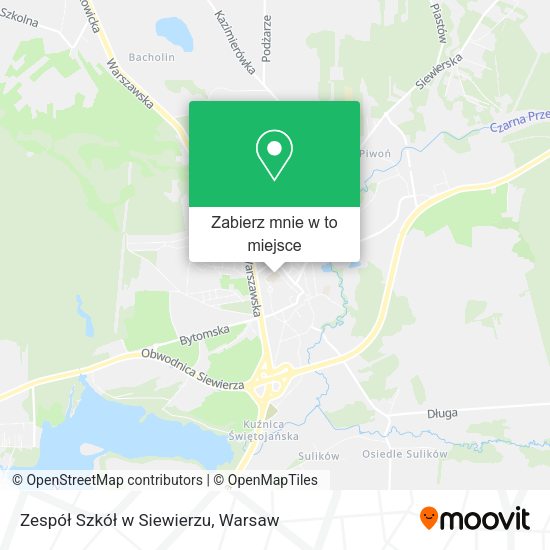 Mapa Zespół Szkół w Siewierzu