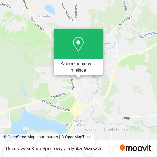 Mapa Uczniowski Klub Sportowy Jedynka